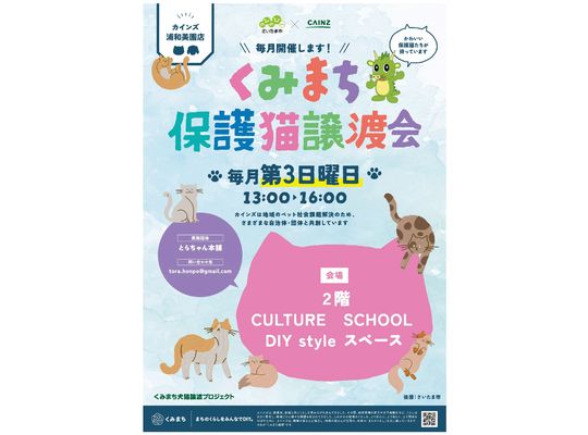 カインズ　くみまち保護猫譲渡会